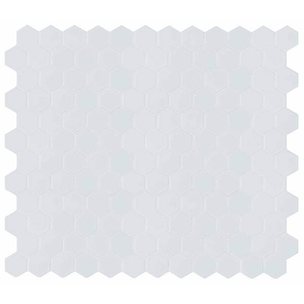 Msi Retro Hexo Bianco 12.6 In. X 11.02 In. X 6 Mm Porcelain Mesh-Mounted Mosaic Tile, 15PK ZOR-MD-0221 - main